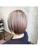 【夏ヘア♪】ホワイトグレージュとショートボブ♪