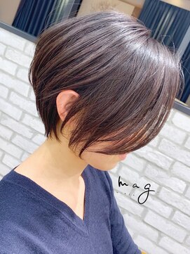 アヴァロン(AVALON) 【mag ginza】立体感くびれショートボブ×ハイライトカラー