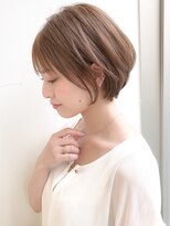 アグノス 青山(Agnos) 小顔カットシースルー透け感ラベンダー艶カラーくびれショート