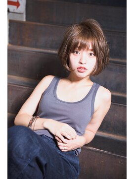 ミエル ヘア 新宿(miel hair) 〈mielhair新宿〉愛されふんわりショートボブ
