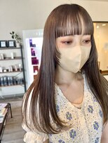 ディコ(Dico) Hona hair ☆ 顔まわりレイヤー×ミルクティーベージュ