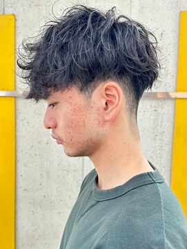 ニアウ 伊勢崎連取店(Niau) 波巻きスパイラルパーマツイストスパイラルパーマメンズマッシュ