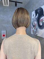 ブルックス ハイライト ショート ミニボブ アッシュベージュ クールショート