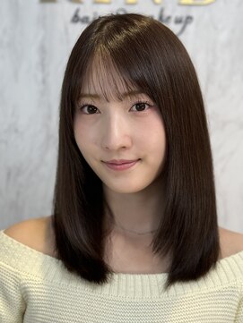 カインド 南青山(hair&make up KIND) 艶髪ストレート　縮毛矯正　髪質改善