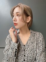 トルネード(TORNADO) 海外ヘア カーテンバング ベージュボブ フェイスレイヤー t10/27