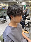 塩澤太一 シャドウパーマ くせ毛風 新宿