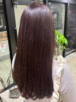 セプト 天神大名(SEPT.)&nbsp;ピンクブラウン　艶カラー　暖色系　ロングヘア　髪質改善