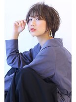 オーロ 千里山店(ORO)&nbsp;20代30代40代50代ボブルフネビージュ小顔ワンレンショート