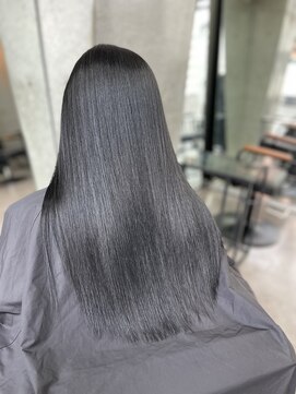 ルート 南堀江(route) ダークグレー/艶髪/イメチェン/前髪カット/堀江