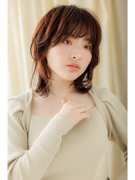 カバーヘア ブリス 川口(COVER HAIR bliss) インナーカラーハイライト大人可愛いウルフカットZ川口20代30代