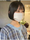 天神大名顔周りレイヤーカットミディアムボブタッセルボブ今泉
