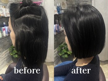 ラルースヘア(la luz HAIR)の写真/【夏の湿気、汗対策】自然にまとまるナチュラル縮毛矯正─。＜瓦町＞