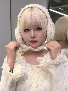 ソル ジングウマエ(SOL JINGUMAE) ハイトーンデザインカラーセクションカラーインナーカラー顔周り