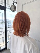 ラ シック(La chic) オレンジ×レイヤーボブ