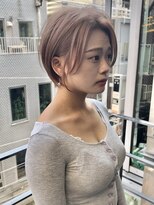 ビューシンサイバシ(VIEW SHINSAIBASHI)&nbsp;前髪カット＊イメチェンショートボブ＊カーキグレージュ