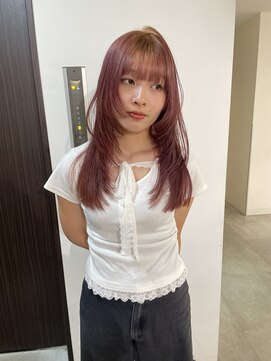 ニコフクオカヘアーメイク(NIKO Fukuoka Hair Make) 《NIKO》レイヤーカット×ピンクベージュカラー福岡天神
