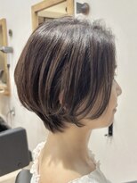 ハーツ(Heart's)&nbsp;大人ショート白髪ぼかしカラー白髪ぼかしハイライト40代50代60代