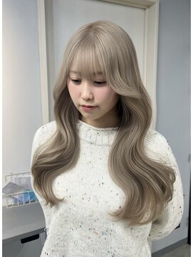 ラフィット 香椎(lafit) ブリーチ3回~ ホワイトミルクティーcolor☆