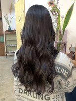 ヘアーアイストゥーレ(HAIR ICI TRE)&nbsp;ブリーチなしダブルカラー透明感ココアブラウン担当渡辺聖