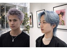 メンズのハイトーンカラーデザインは髪のダメージレスにこだわったメンズカラー技術です