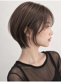 20代30代40代50代ナチュラル大人可愛いレイヤーショートボブ