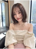 ミニウルフレイヤーカット顔周りカット前髪カット韓国ボブ/大宮