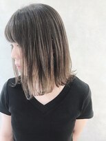 ムウ 難波(MOU)&nbsp;切りっぱなしボブエアリーショート外国人風ハイライトグレージュ