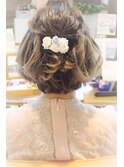 【結婚式・二次会】ウォーターフォール編み込み