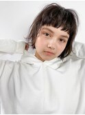 ラフボブ×ナチュラルダークアッシュブラウン