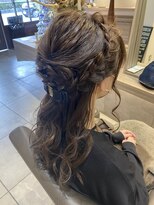 ヘアースタジオ エフ(Hair studio f) お呼ばれハーフアップby平松