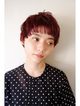 レイジーアワーズ(Lazy Hours) ショートマッシュとコーラルピンク[20代/30代/40代]