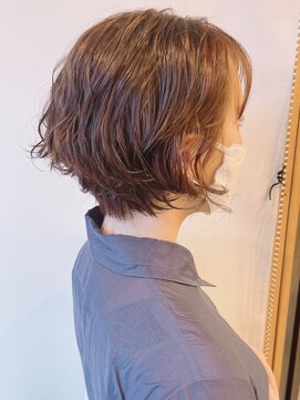 モリオフロムロンドン 原宿本店(morio from London) 【morio 原宿】ゆるふわショートボブ ゆるめパーマ 宮本