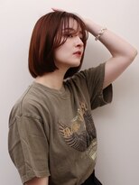 ヨファ ヘアー(YOFA hair)&nbsp;大人ガーリーチョコレートモードストレートボブ0601