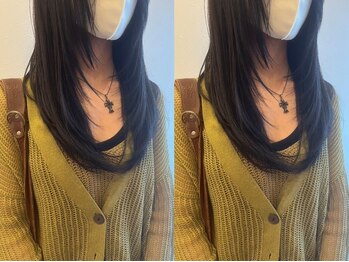 レガロヘアアトリエ(REGALO hair atelier)の写真/細部まで計算されたcut技術で,お手入れやsetも簡単-毎日がsalon帰りのようなstyleに*[水戸/水戸駅/学割U24]