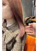 大人可愛い大人美人ピンクベージュ人気イヤリングカラーピンク