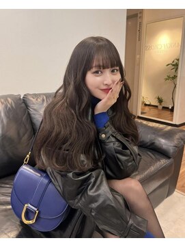 アンククロス 青山店(ANKH CROSS) ダークブラウン×韓国風ウェーブ巻き