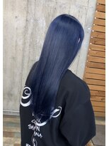 ヘアカロン(Hair CALON) ダブルカラーネイビーカラーブルージュ髪質改善トリートメント