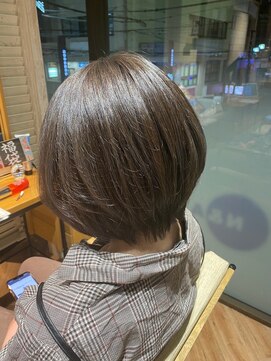 ヘアーショップ エヌアンドエー 越谷店(hair shop N&A) 大人かっこいいショートボブ×髪質改善カラー/ハイライト