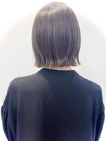 モリオフロムロンドン 松戸店(Morio from London)&nbsp;【松戸　石山】顎ライン外ハネ切りっぱなしボブ前髪あり