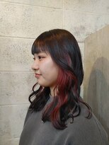 アルカナ 下北沢店(arcana) 深みレッド×インナーカラー