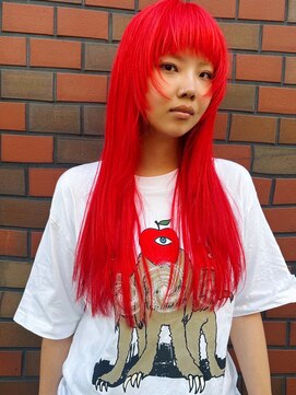 ハイカ(HYCA) grunge layer/neon red