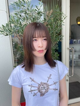 バルス(BLS) 顔周り姫カット＆赤みを抑えたブラウン　 【藤枝/藤枝駅】