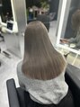 シーエスメイドバイシャチュー 栄店(CS made by SHACHU)&nbsp;似合わせハイトーン/切りっぱなしカット/グレージュ/ブリーチ