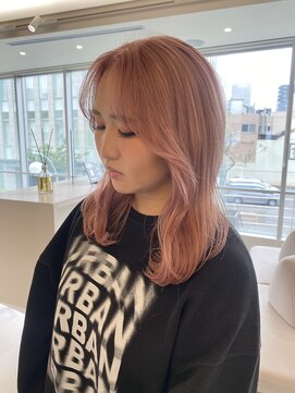 ローレンアオ(LOREN AO) ピンクベージュ/ミルクティーカラー/ブリーチ/ハイトーン