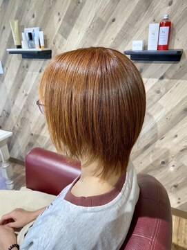 ルネッサンスヘアー ラファエロ(RAFFAELLO) 艶々グレーカラー　オレンジブラウン　明るい白髪染め　艶髪