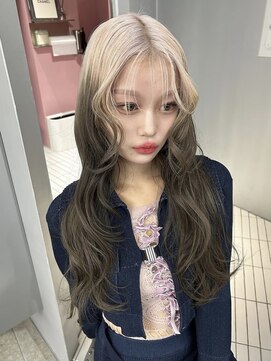 ペレ アネックス 大阪梅田茶屋町店(PELE ANNEX) くびれヘア/アプリコットオレンジ/ハイライトカラー/梅田