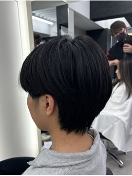 ブルニール 心斎橋(BLEUNIR) ニュアンスパーマ　センターパート　メンズウルフ