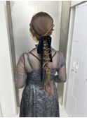 long  hair arrange