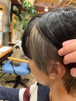 フレンズ 手稲店(friend's)&nbsp;men'sブリーチインナーカラーシルバー明るめ派手イメチェン札幌