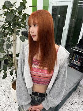 ヴィンスジオ 岐阜駅南(vince gio) 秋カラーオレンジ♪